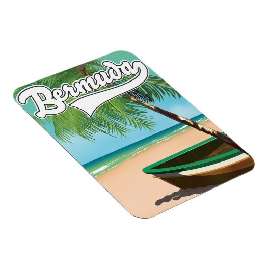 Reisposter voor het Tropische eiland Bermuda Magneet (Rechterzijde)