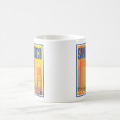 Reisposter voor het vliegen van TWA naar San Franc Koffiemok (Center)