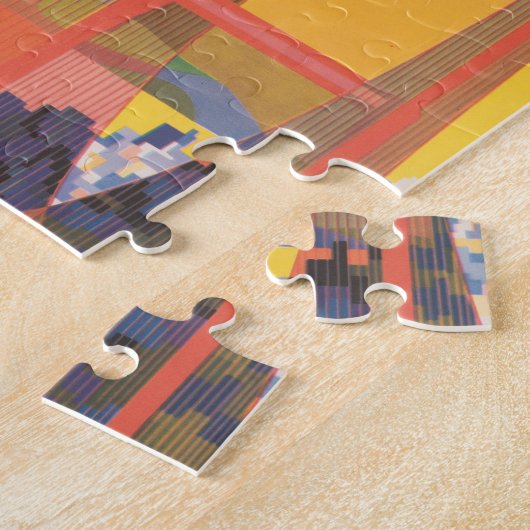 Reisposter voor het vliegen van TWA naar San Franc Legpuzzel (Zijkant)