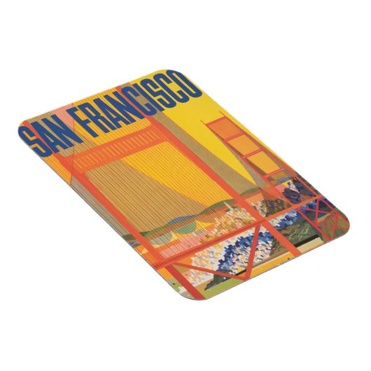 Reisposter voor het vliegen van TWA naar San Franc Magneet (Rechterzijde)