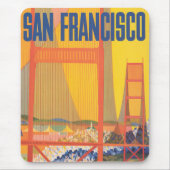 Reisposter voor het vliegen van TWA naar San Franc Muismat (Voorkant)