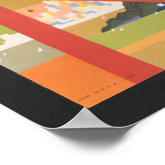 Reisposter voor het vliegen van TWA naar San Franc Poster (Hoek)