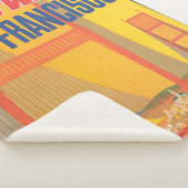 Reisposter voor het vliegen van TWA naar San Franc Sherpa Deken (3/4)