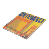 Reisposter voor het vliegen van TWA naar San Franc Tegeltje (Zijkant)