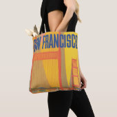 Reisposter voor het vliegen van TWA naar San Franc Tote Bag (Dichtbij)