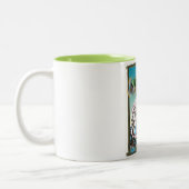 Reisposter voor het vliegtuig van de Grote Meren Tweekleurige Koffiemok (Links)