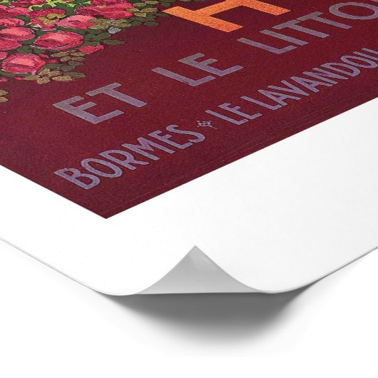 Reisposter voor Hyères France Poster (Hoek)