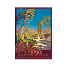 Reisposter voor Hyères France