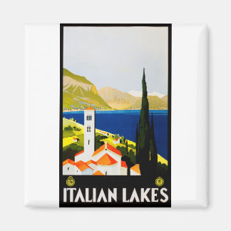 Reisposter voor Italiaanse meren Magneet