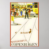 Reisposter voor Kopenhagen-Denemarken Poster (Voorkant)