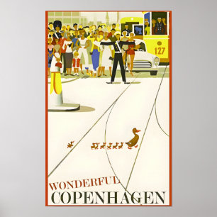 Reisposter voor Kopenhagen-Denemarken Poster