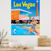 Reisposter voor Las Vegas, Nevada Poster (Keuken)