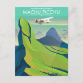 reisposter voor machu picchu briefkaart (Voorkant)