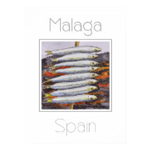 Reisposter voor Malaga Spanje