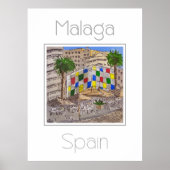 Reisposter voor Malaga Spanje Poster (Voorkant)