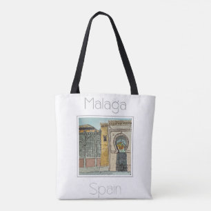 Reisposter voor Malaga Spanje Tote Bag