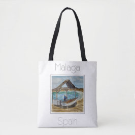 Reisposter voor Malaga Spanje Tote Bag