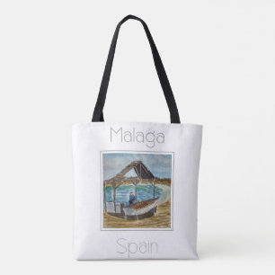 Reisposter voor Malaga Spanje Tote Bag
