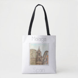 Reisposter voor Malaga Spanje Tote Bag