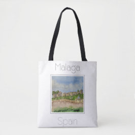 Reisposter voor Malaga Spanje Tote Bag