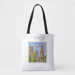 Reisposter voor Malaga Spanje Tote Bag