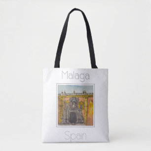 Reisposter voor Malaga Spanje Tote Bag