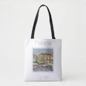 Reisposter voor Malaga Spanje Tote Bag (Voorkant)