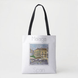 Reisposter voor Malaga Spanje Tote Bag