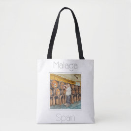 Reisposter voor Malaga Spanje Tote Bag