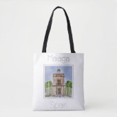 Reisposter voor Malaga Spanje Tote Bag (Voorkant)