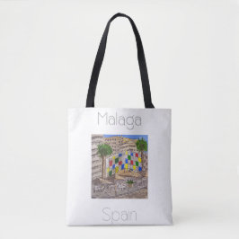 Reisposter voor Malaga Spanje Tote Bag