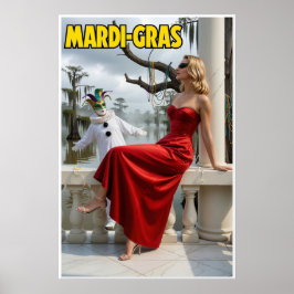 Reisposter voor Mari Gras Poster