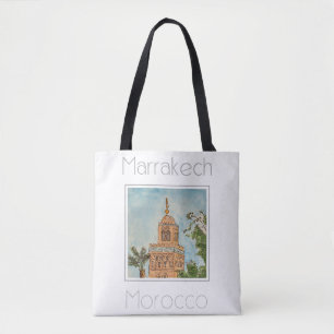 Reisposter voor Marrakech Marokko Tote Bag