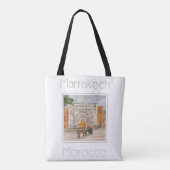 Reisposter voor Marrakech Marokko Tote Bag (Achterkant)