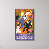 Reisposter voor metro van Londen Canvas Afdruk (Voorkant)