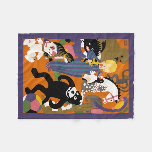 Reisposter voor metro van Londen Fleece Deken (Voorkant (Horizontaal))