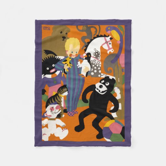 Reisposter voor metro van Londen Fleece Deken (Voorkant)