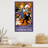 Reisposter voor metro van Londen Poster (Keuken)