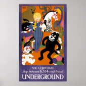 Reisposter voor metro van Londen Poster (Voorkant)