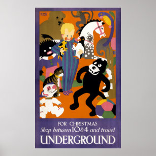 Reisposter voor metro van Londen Poster