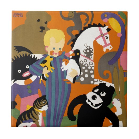 Reisposter voor metro van Londen Tegeltje (Voorkant)