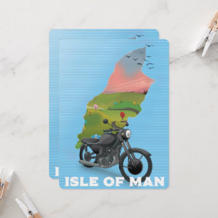 Reisposter voor motorfietsen op het eiland Man