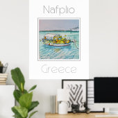 Reisposter voor Nafplio Griekenland Poster (Thuiskantoor)