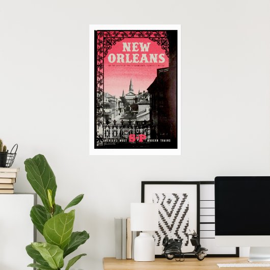 reisposter voor New Orleans Poster (Thuiskantoor)