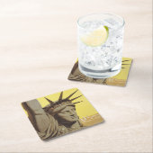 Reisposter voor New York, United Air Lines Kartonnen Onderzetters (Insitu)