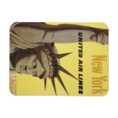 Reisposter voor New York, United Air Lines Magneet (Horizontaal)