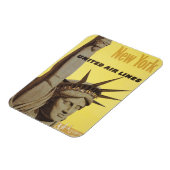 Reisposter voor New York, United Air Lines Magneet (Linkerzijde)