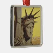 Reisposter voor New York, United Air Lines Metalen Ornament (Rechts)