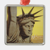 Reisposter voor New York, United Air Lines Metalen Ornament (Voorkant)