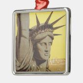 Reisposter voor New York, United Air Lines Metalen Ornament (Links)
